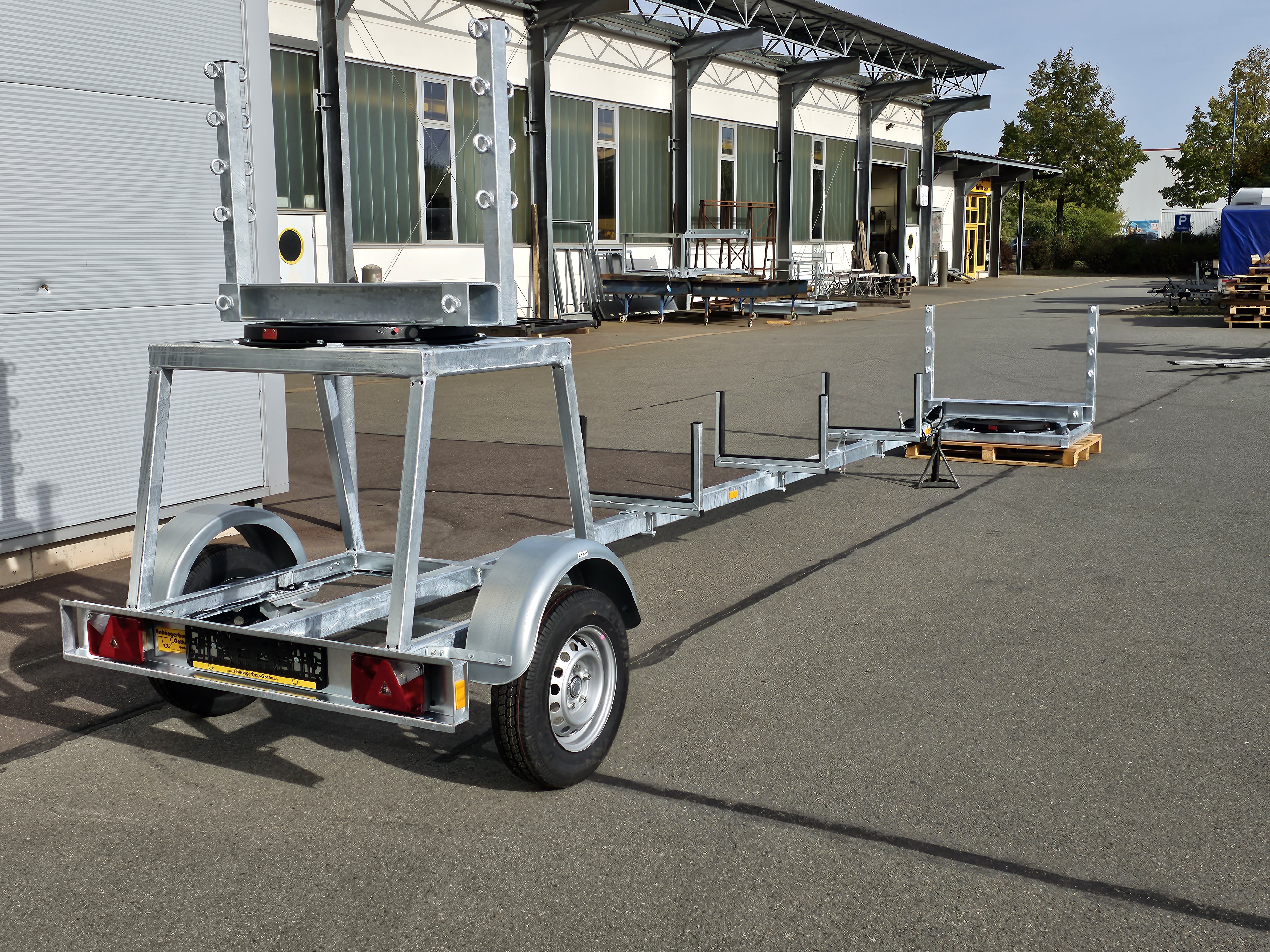 Nachläufer für Langmaterialtransporte, ungebremst